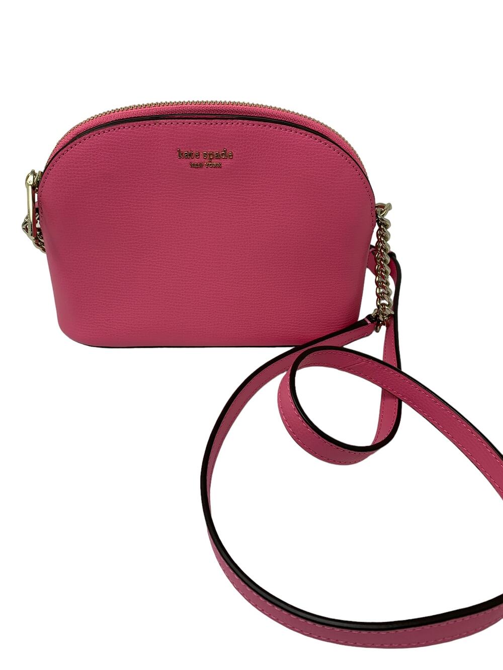 Kate Spade Cameron Street Hilli Crossbody Bag Bright Flamingo Pink Leather
